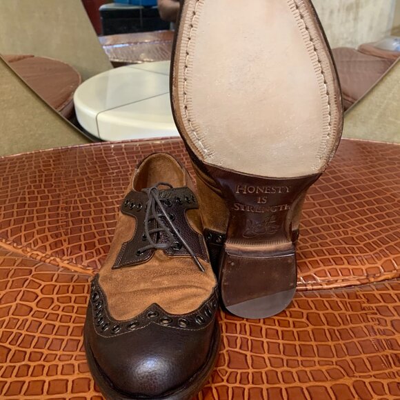 JOHN FLUEVOG VIRTUE "POUND" - BROWN - MENS 8 or WOMENS 10 - Picture 4 of 6